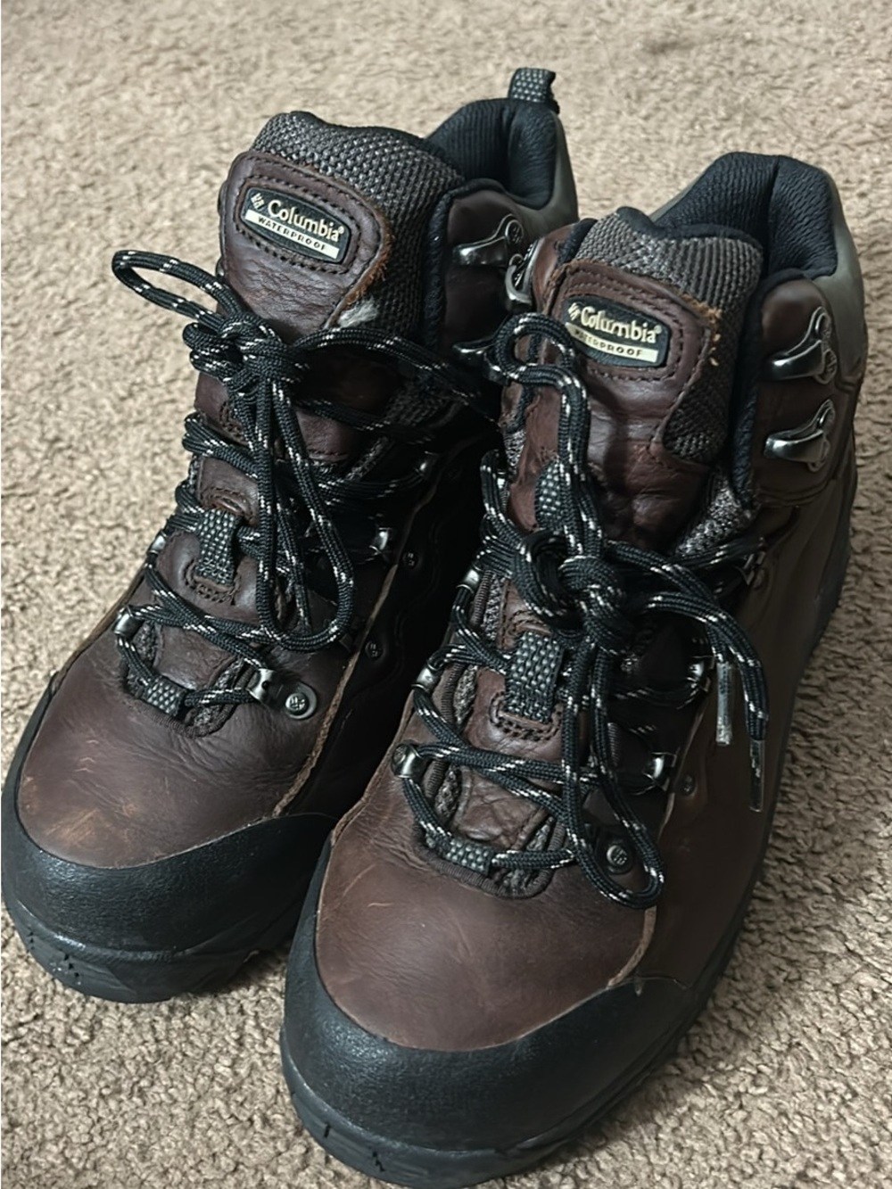Columbia Brown & Black Waterproof Hiking Boots